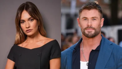 Lily James and Chris Hemsworth Split Getty H 2025