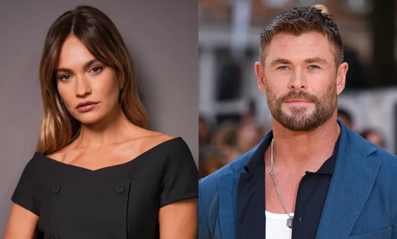 Lily James and Chris Hemsworth Split Getty H 2025