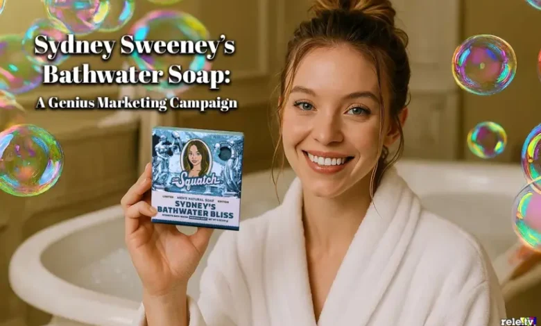 Sydney Sweeney Dr Squatch Bathwater Soap Marketing Campaign