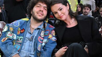 benny blanco selena gomez lakers2 12125 bb34de58253b4d468ab6bb9f273e04ec