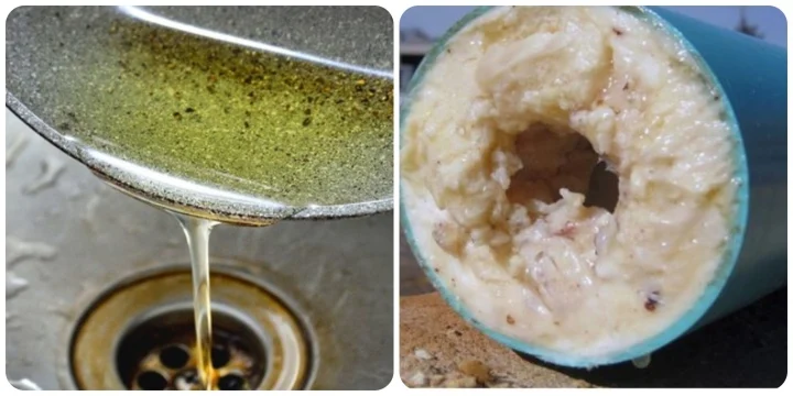 ریختن روغن و چربی داغ در سینک آشپزخانه