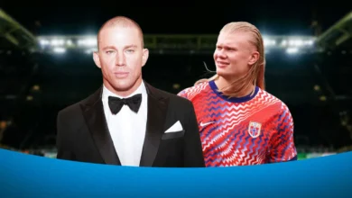 Channing Tatum and Erling Haaland
