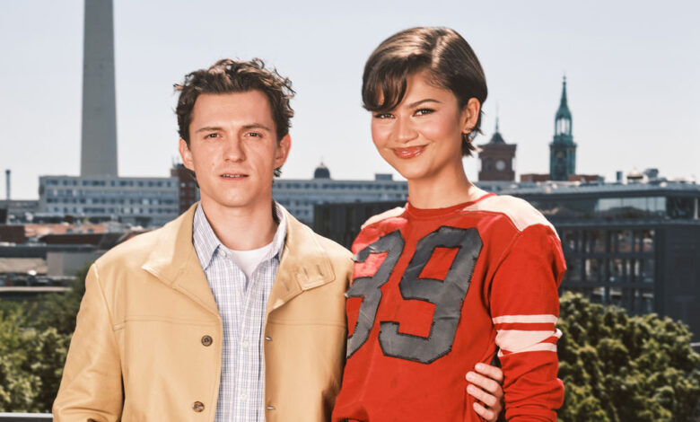 Tom Holland Zendaya SPIDER MAN BRAND NEW DAY Berlin Photo Call Red Carpet Fashion Tom Lorenzo Site 1
