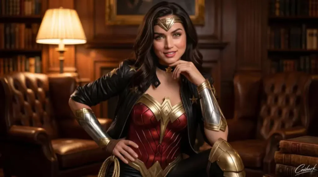 ana de armas wonder woman concept