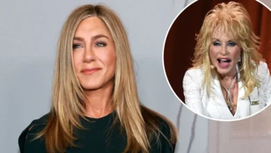 Jennifer Aniston Pays Tribute to Dolly Parton During Rare Appearance With Boyfriend Jim Curtis e1788398864109